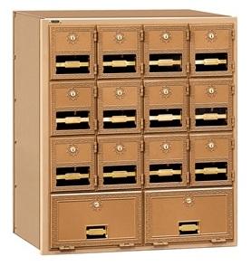 Brass Mailbox 14 Door Cluster Units